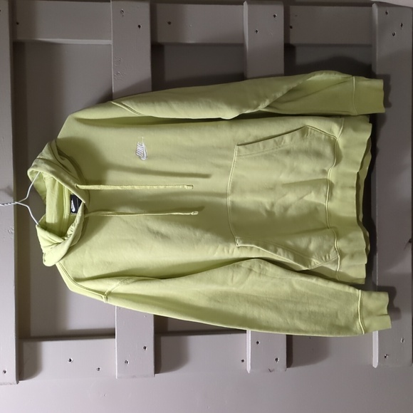 Pale Lime Green Nike Pullover Hoodie - Picture 1 of 7